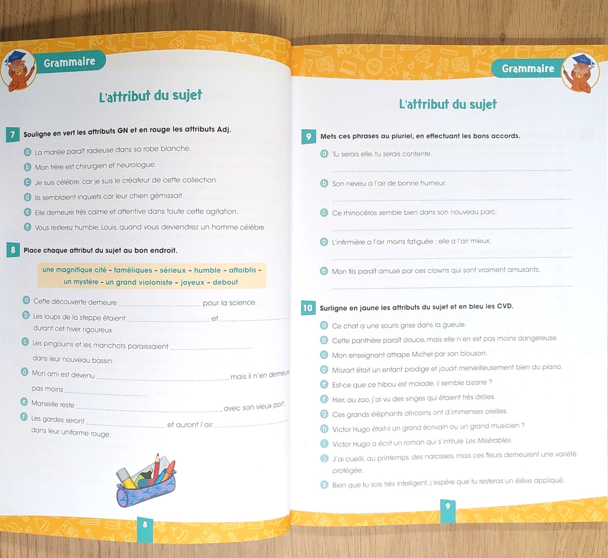 8ème HarmoS - Je progresse en français - Grammaire et orthographe Appuis scolaires La family shop