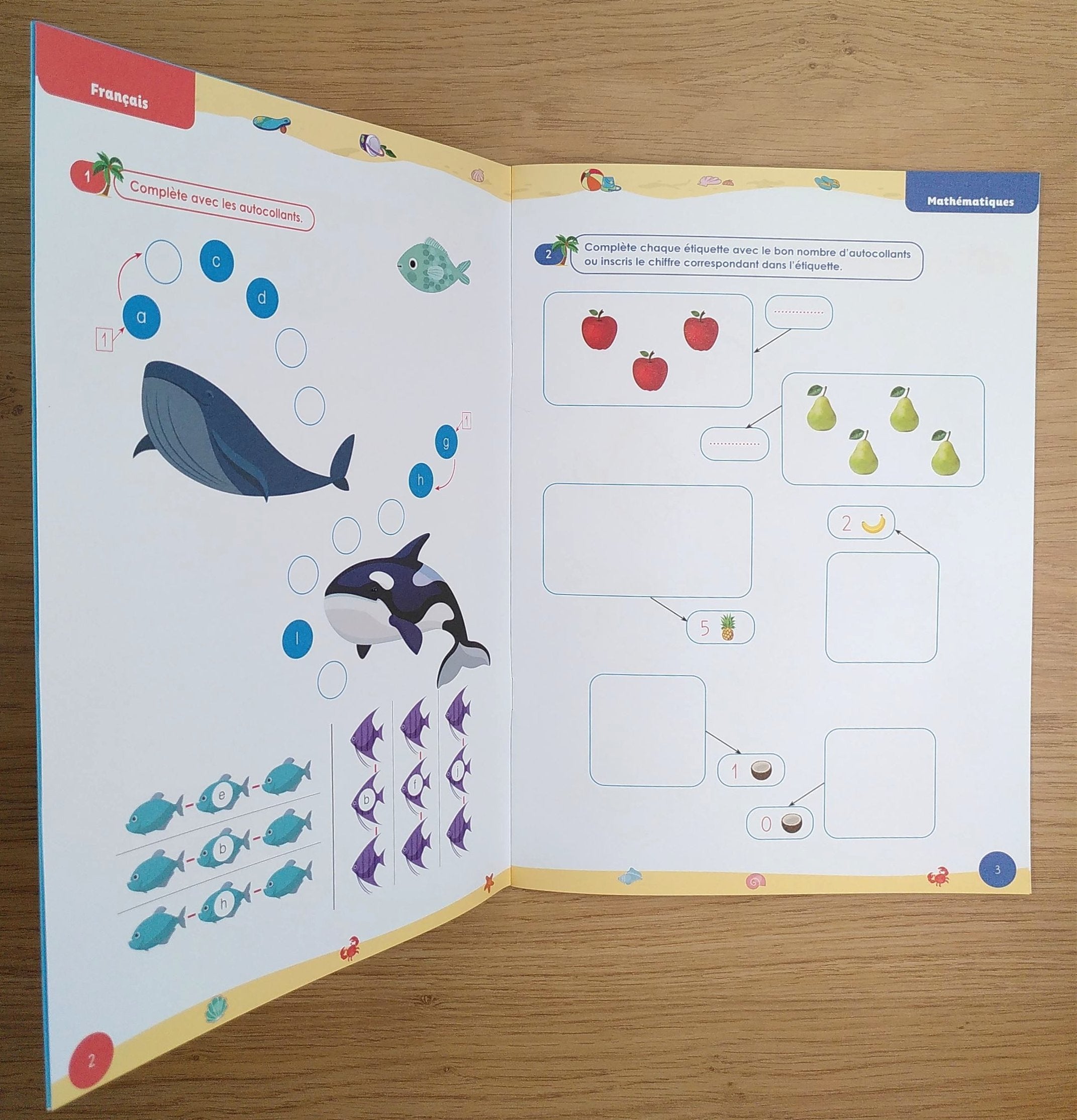 1ère HarmoS - Cahier de vacances - français et maths. Cahiers de vacances OLF