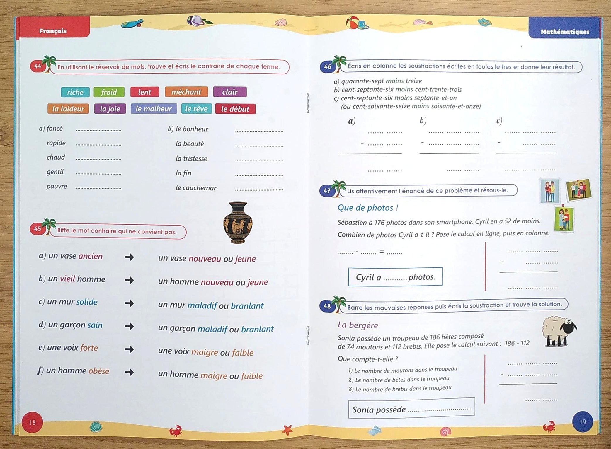 4ème HarmoS vers la 5ème - Je progresse en vacances - français et maths Cahiers de vacances OLF