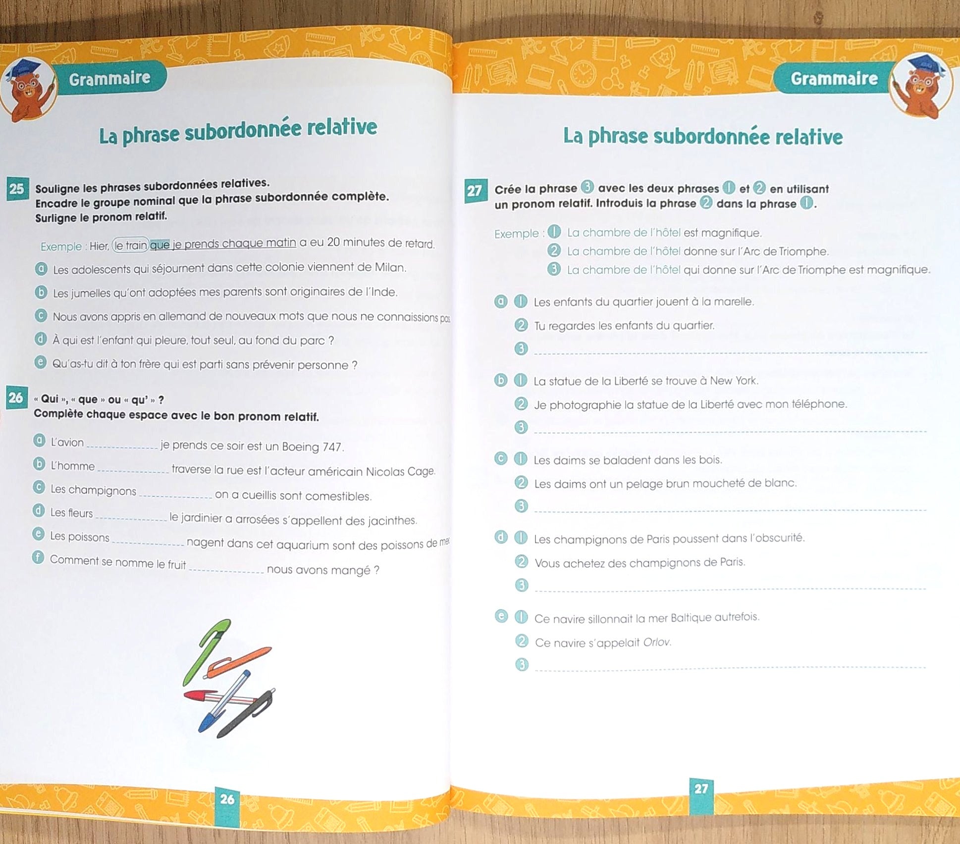 8ème HarmoS - Je progresse en français - Grammaire et orthographe Appuis scolaires La family shop