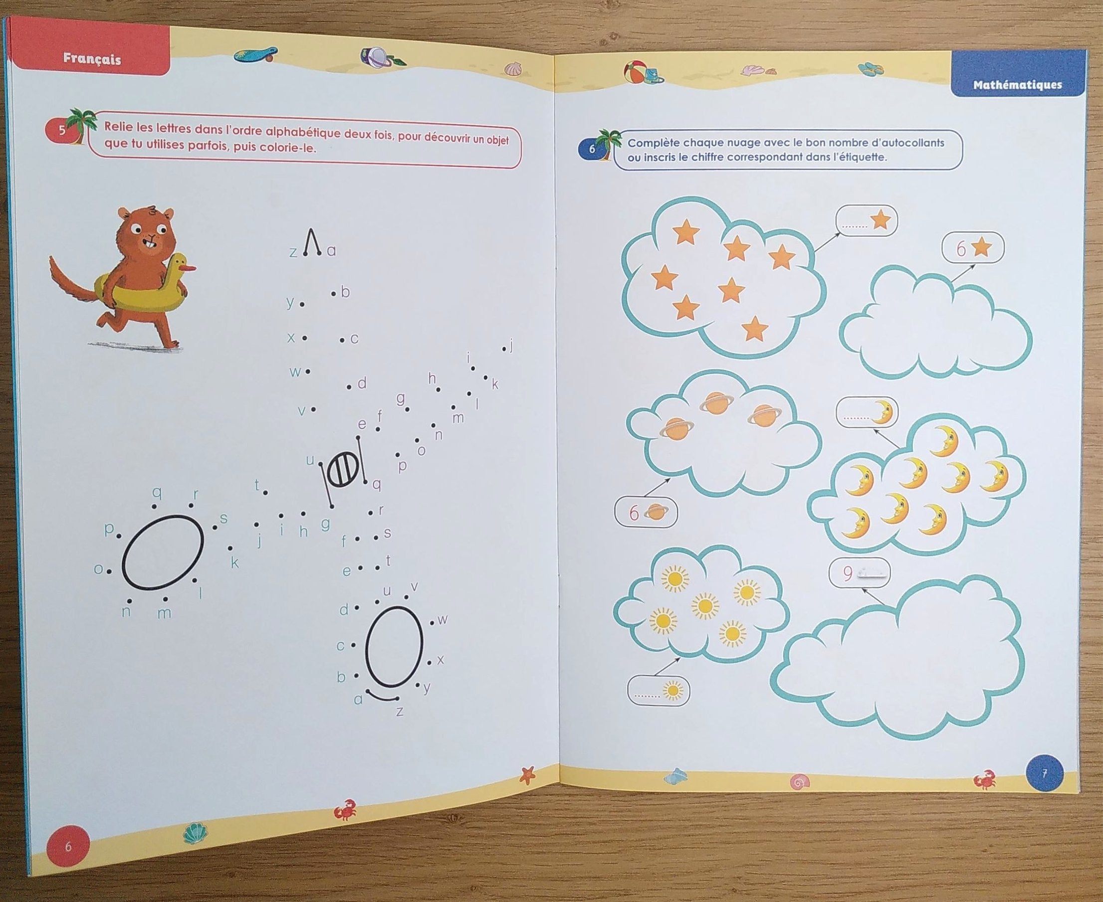 1ère HarmoS - Cahier de vacances - français et maths. Cahiers de vacances OLF