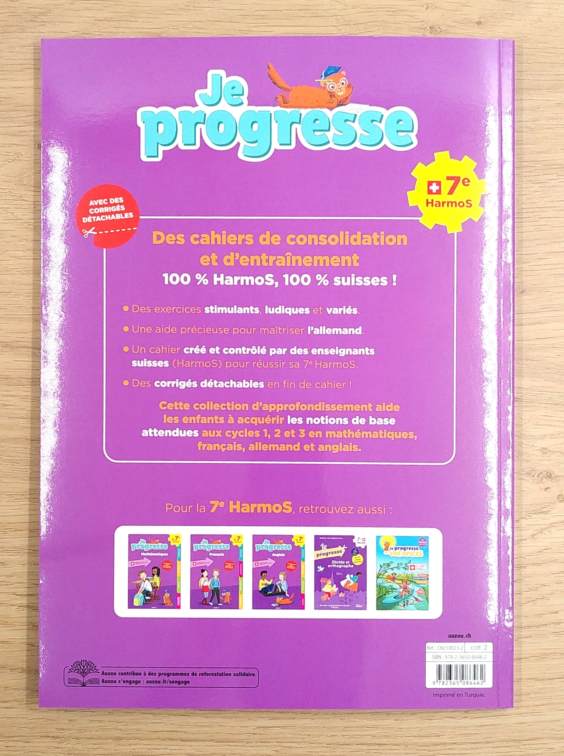 7ème HarmoS - Je progresse en allemand Appuis scolaires La family shop