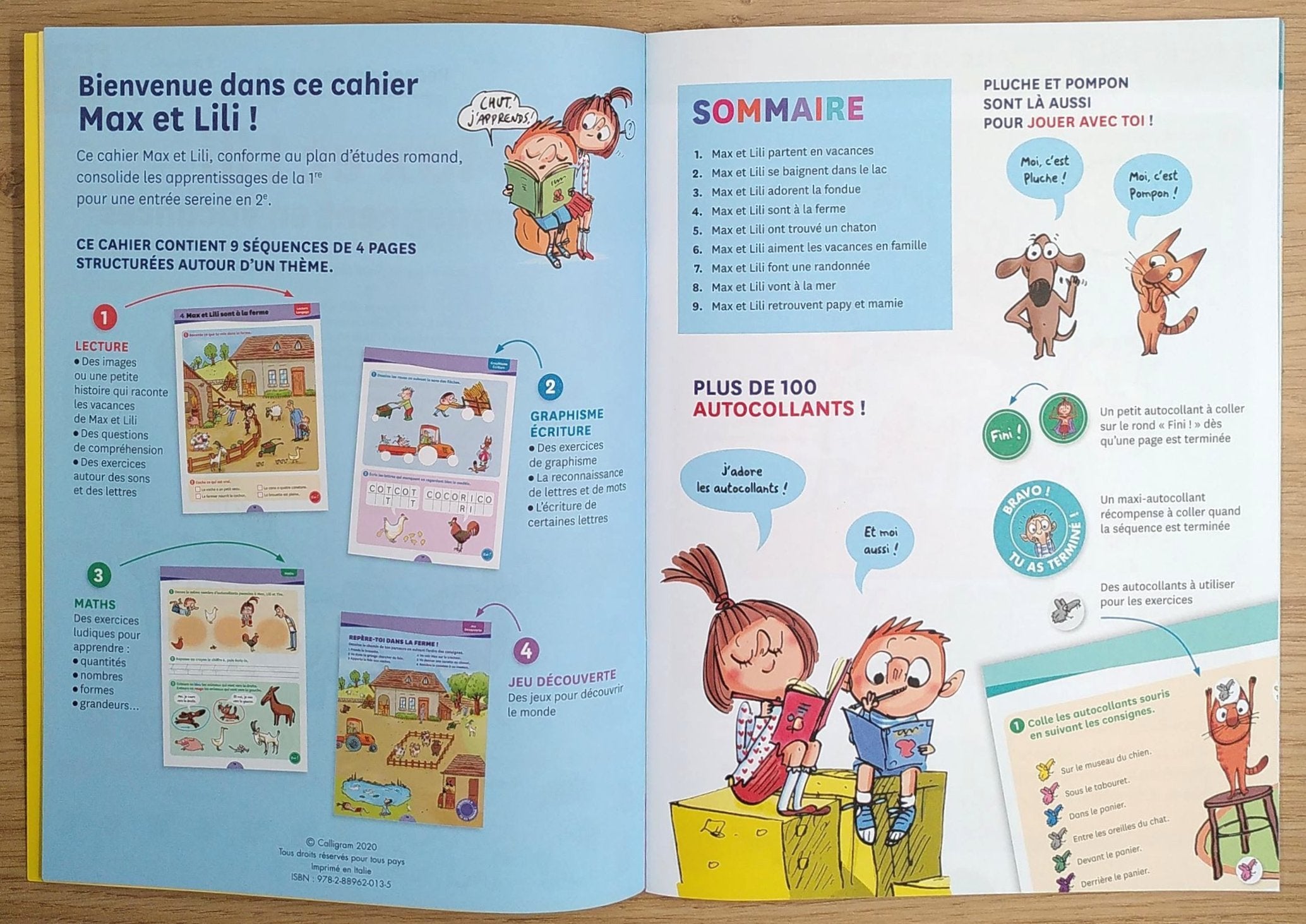 1ère Harmos vers la 2ème - Max et Lili t'accompagnent en vacances. Cahiers de vacances OLF