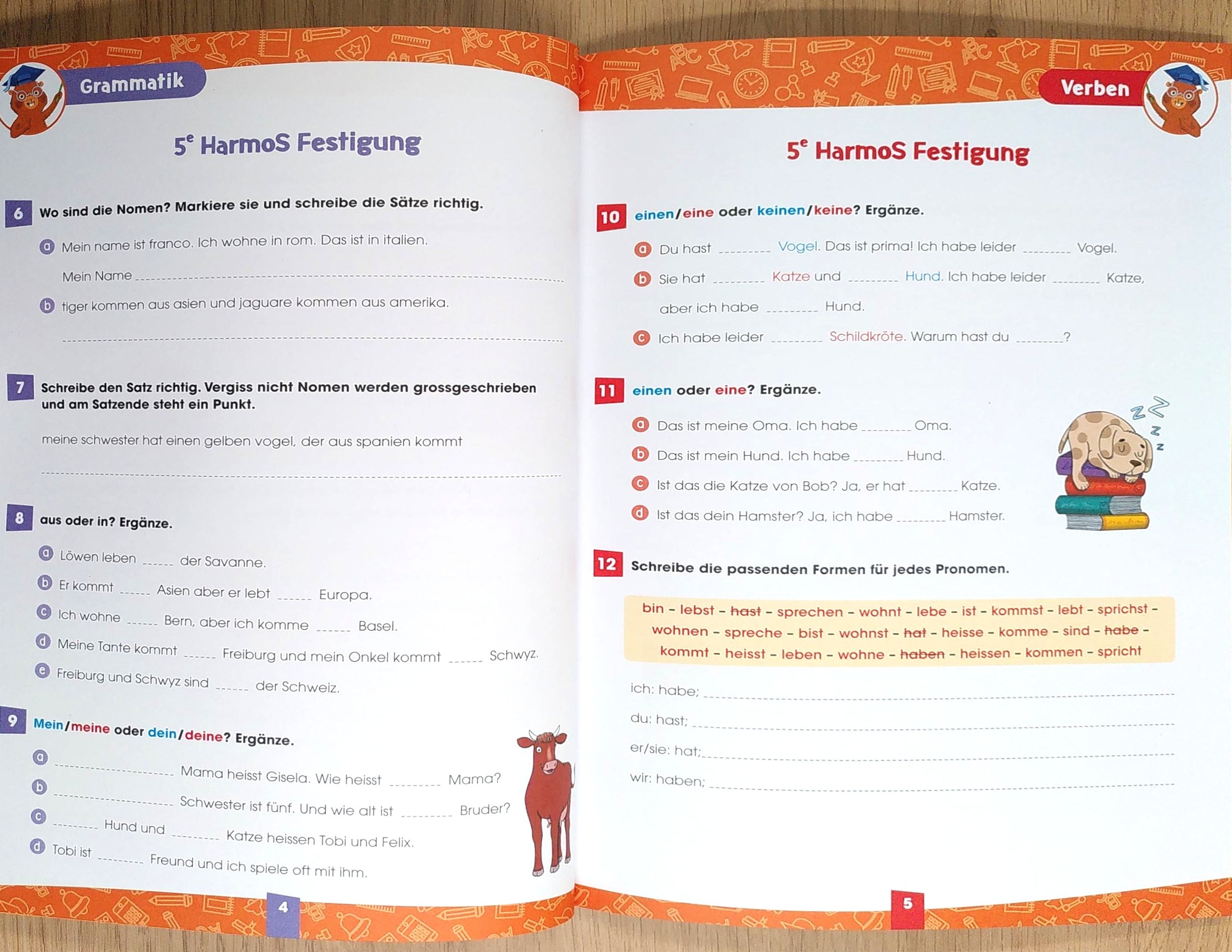 6ème Harmos - Je progresse en allemand Appuis scolaires La family shop