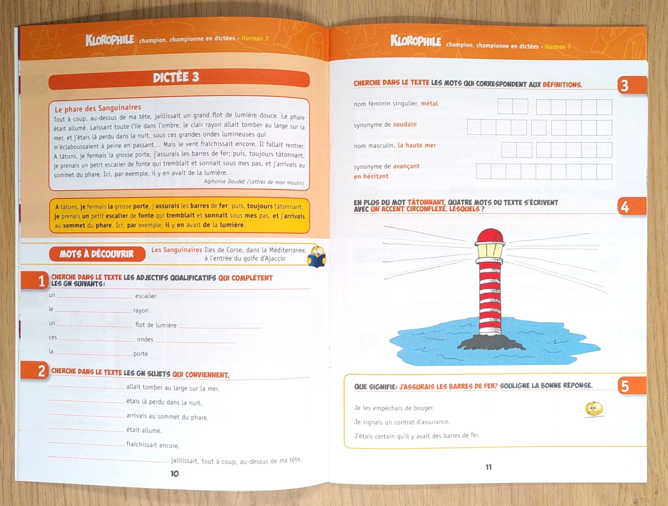 7P Harmos - Klorophile Dictées Appuis scolaires La family shop