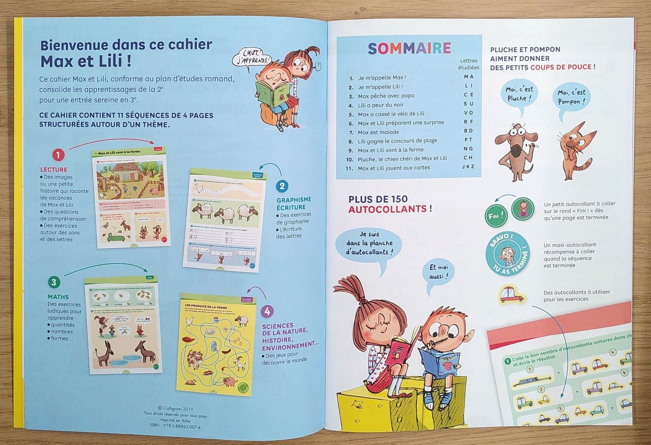 2ème Harmos vers la 3ème - Max et Lili t'accompagnent en vacances Cahiers de vacances OLF