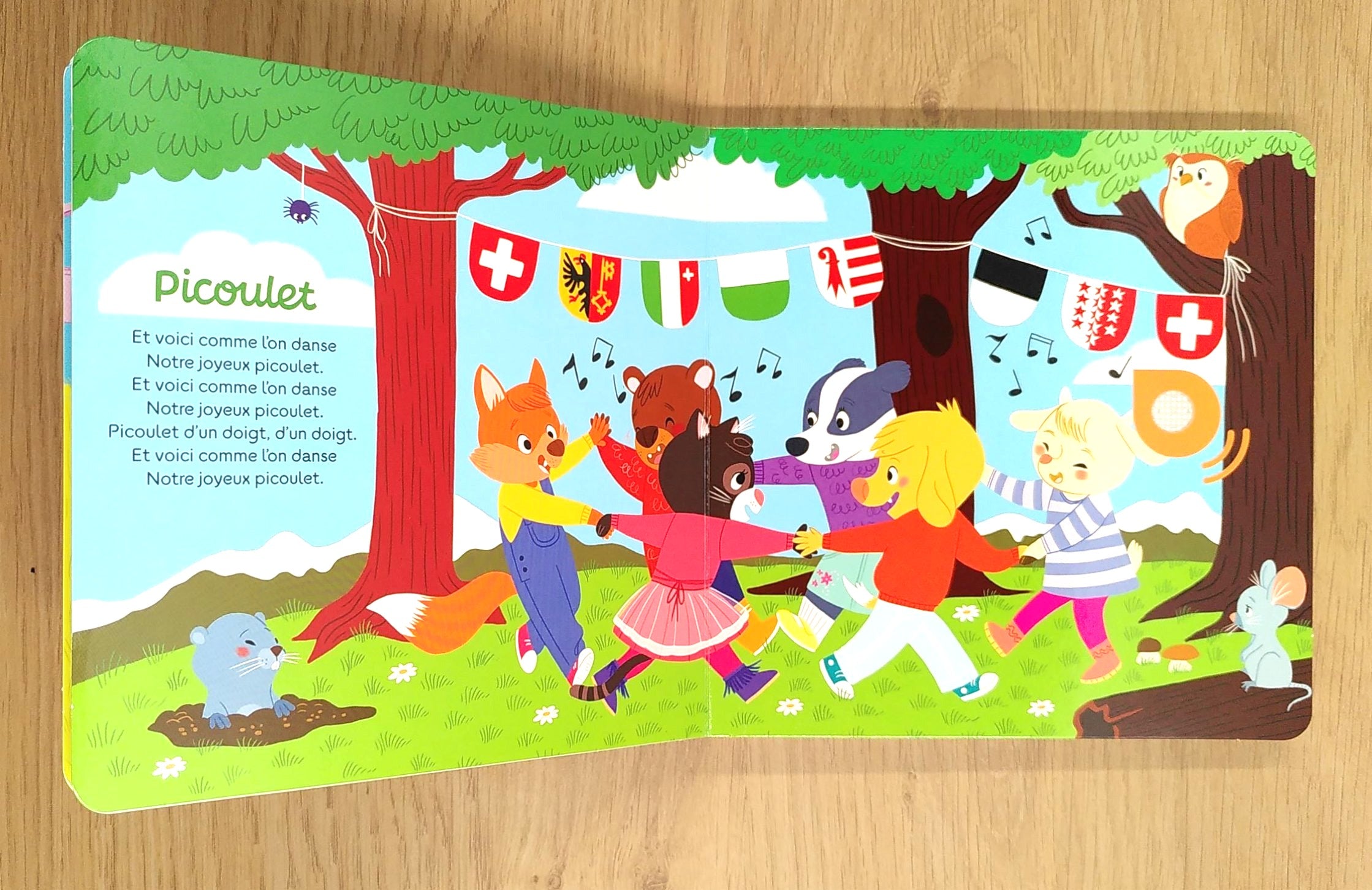 Mes comptines suisses avec puce musicale Livres Auzou - OLF