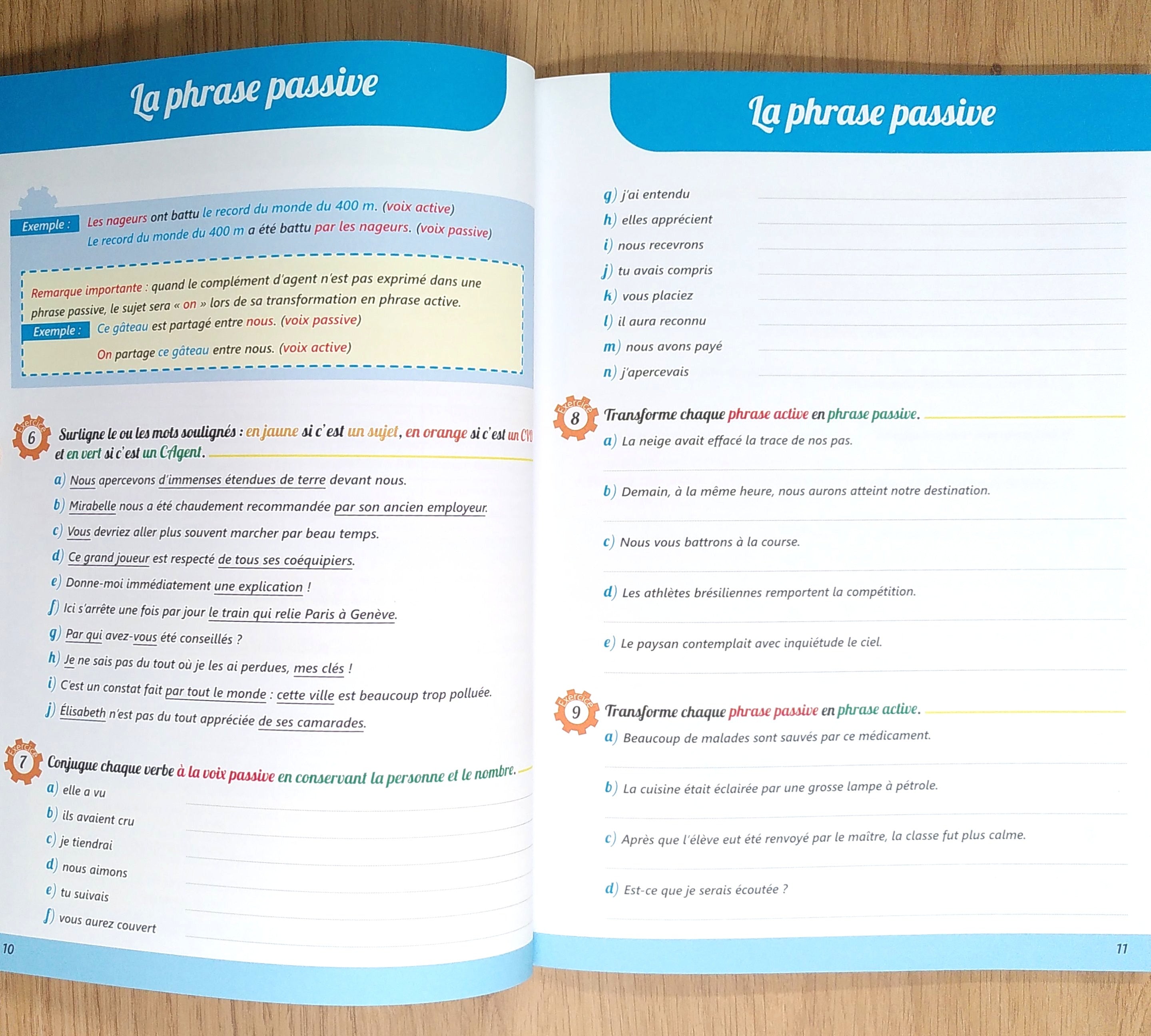 10P Harmos - Je progresse en français. Appuis scolaires OLF