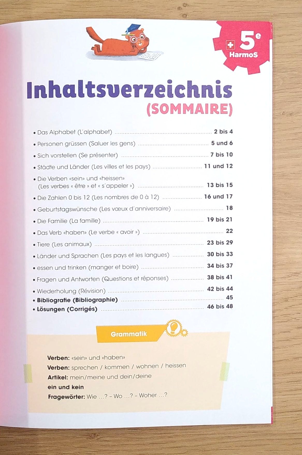 5ème HarmoS - Je progresse en allemand Appuis scolaires La family shop