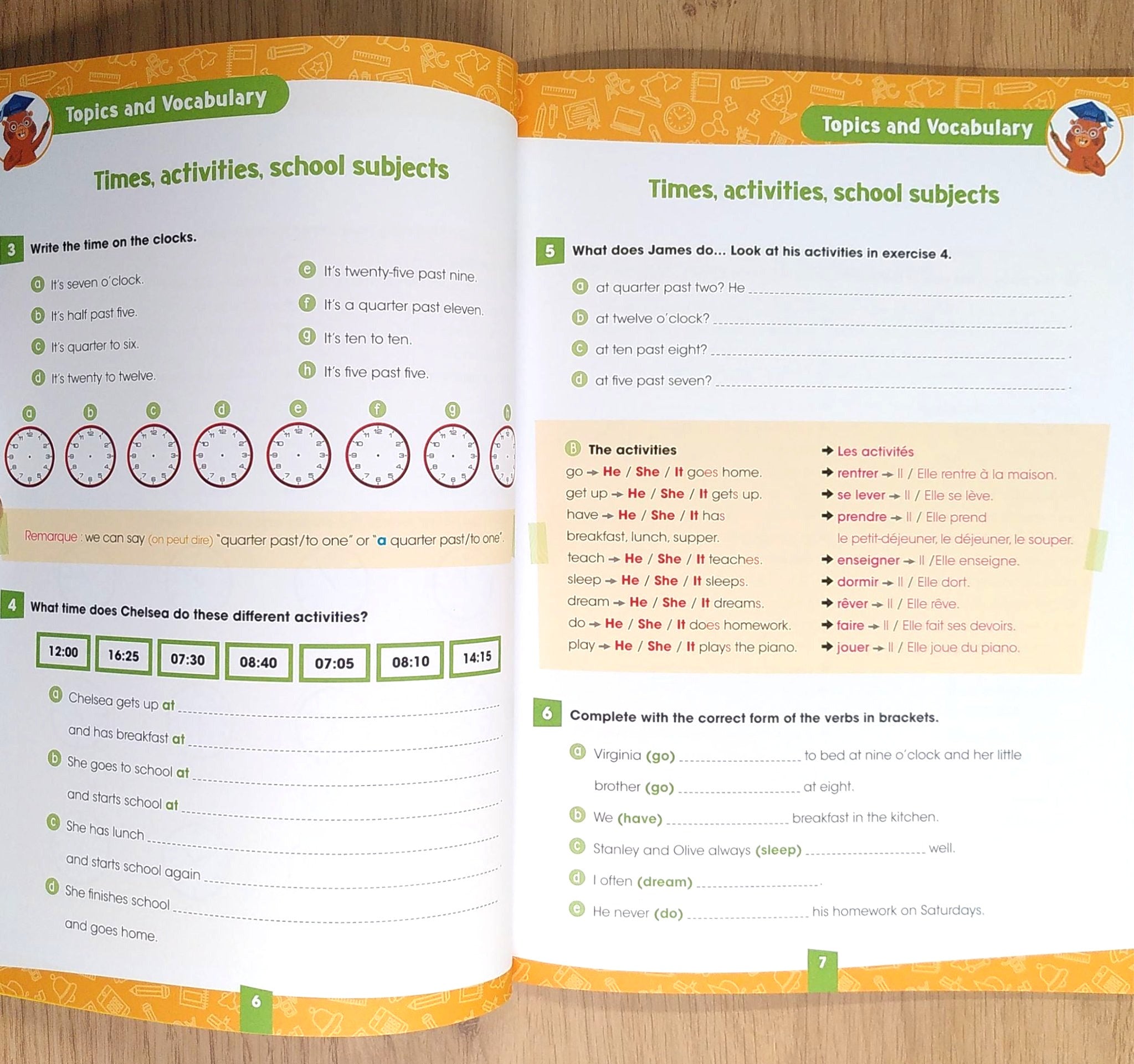 8ème HarmoS - Je progresse en anglais - A1, A2 Appuis scolaires La family shop