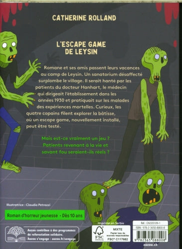 Horreur Suisse : L'escape game de Leysin Livres OLF