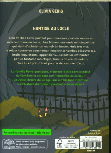 Horreur Suisse - Hantise au Locle - Livre d'horreur dès 10 ans Livres OLF