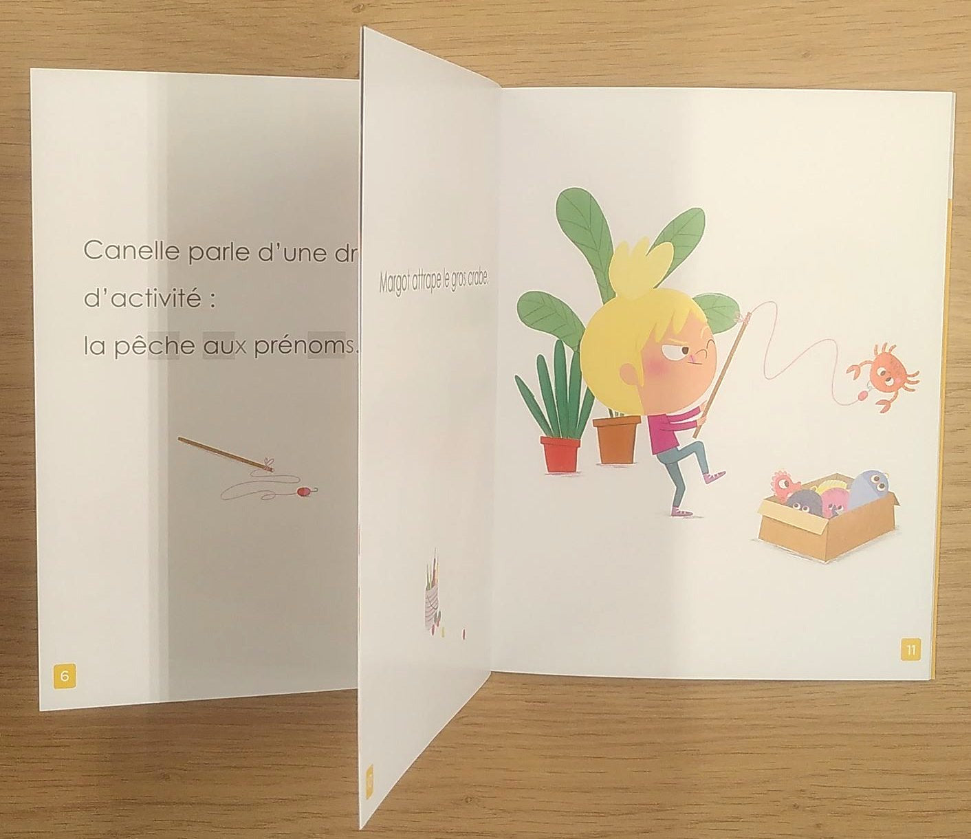 Moi je lis tout seul en début de 3ème Harmos : La pêche aux prénoms Livres OLF