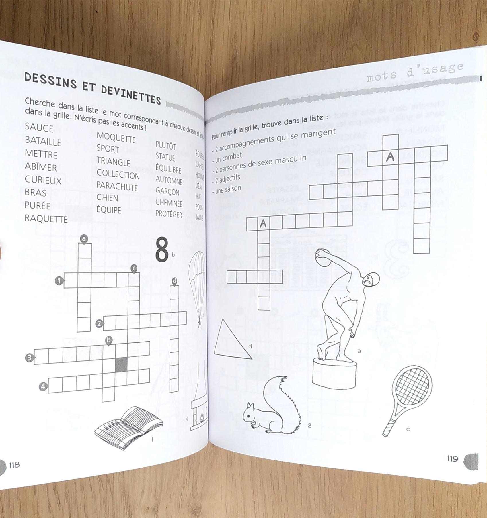 Cahier de jeux: Découvrons l'orthographe par les mots croisés: 6-8 Ans Livres OLF