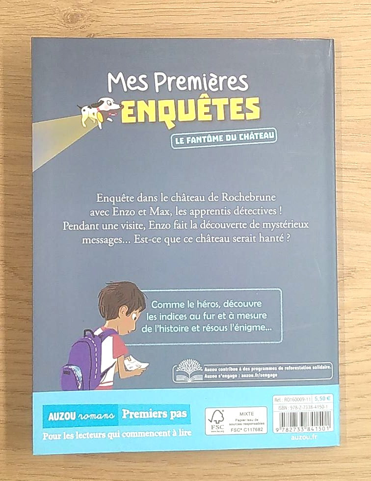Mes premières enquêtes T1: Le fantôme du château Livres La family shop