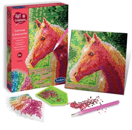 CANEVAS A DIAMANTER - CHEVAL Jeux & loisirs créatifs Swissgames