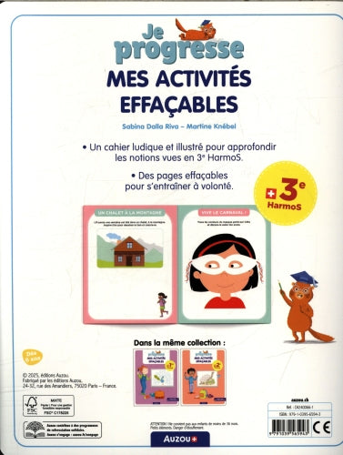 Cahier de jeux - Mes activités effaçables - 6 ans - Je progresse
