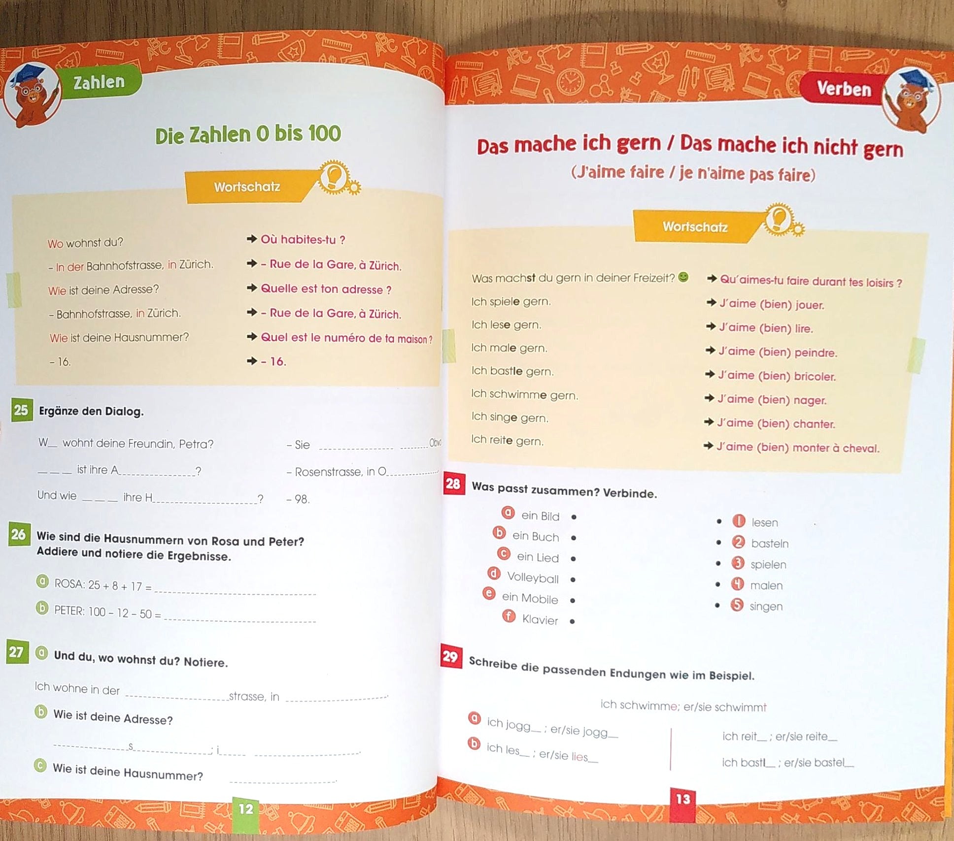 6ème Harmos - Je progresse en allemand Appuis scolaires La family shop