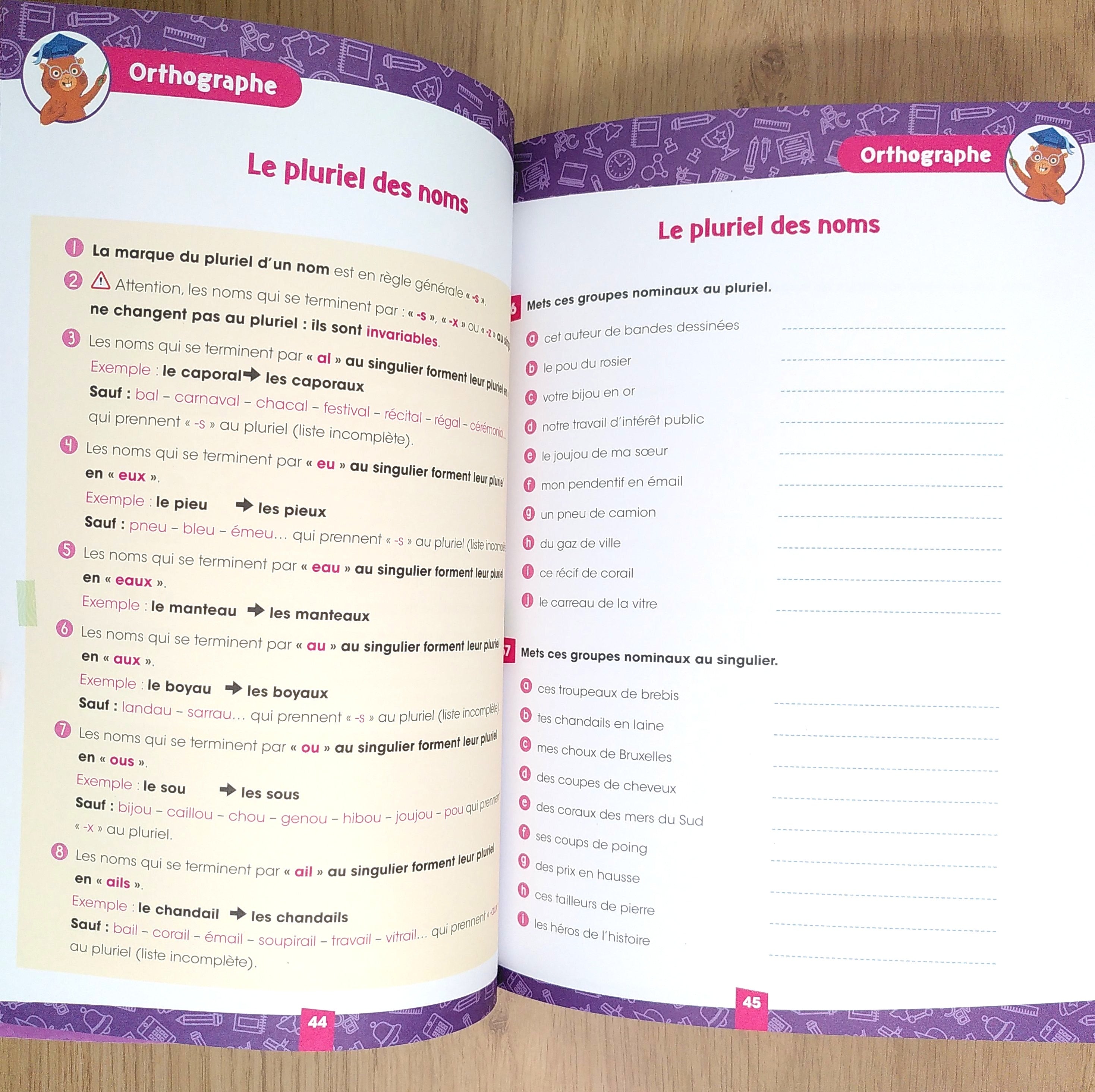 7e HarmoS - 7P - Je progresse en français Appuis scolaires La family shop