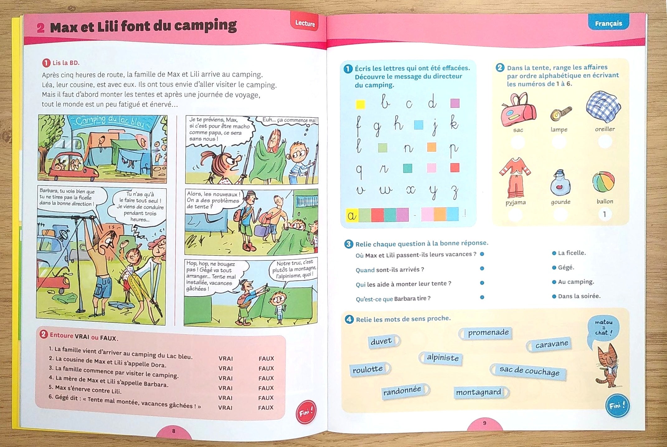 3ème Harmos - Max et lili t'accompagnent en vacances Cahiers de vacances OLF