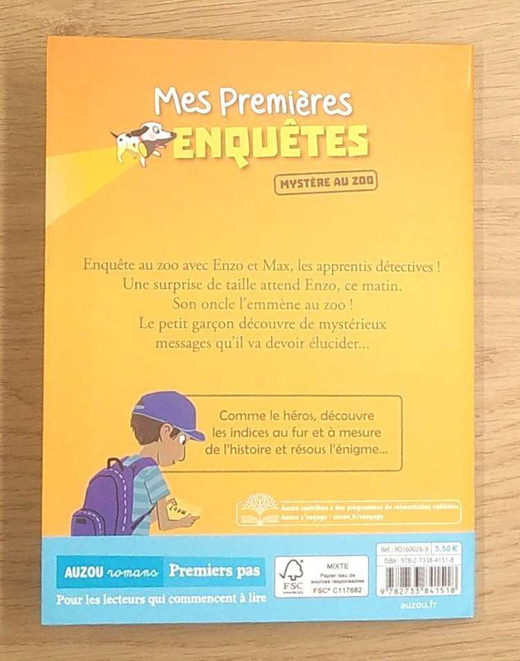 Mes premières enquêtes T2: mystère au zoo Livres La family shop