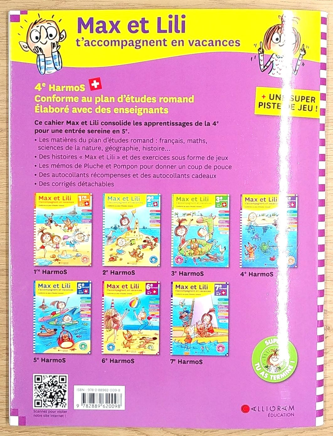 4ème Harmos - Cahier de vacances de Max et Lili Cahiers de vacances La family shop