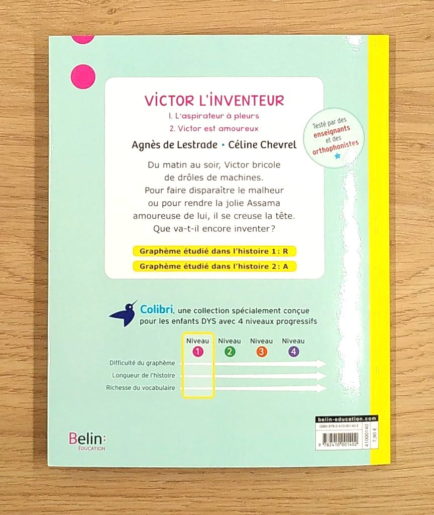Victor l'inventeur. Dyslexie N1 - 2-3P Dyslexie et concentration La family shop