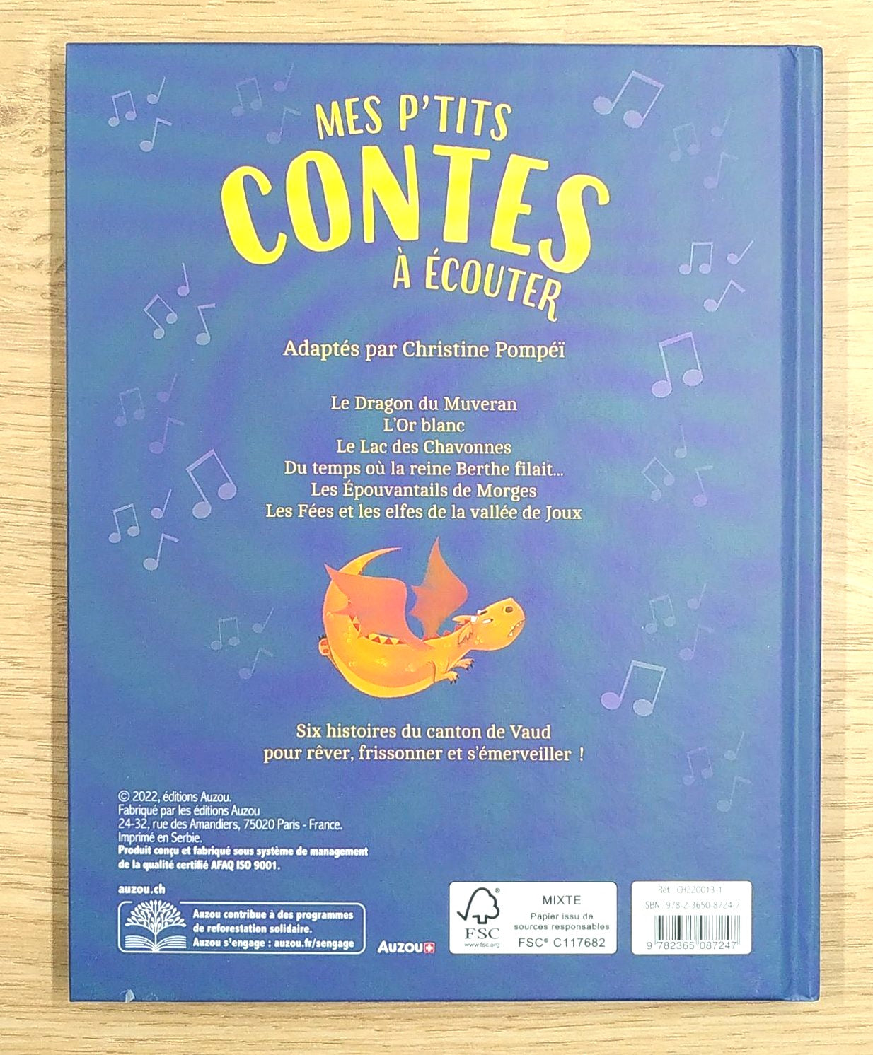 Mes p'tits contes du canton de Vaud à lire et écouter Livres Auzou - OLF
