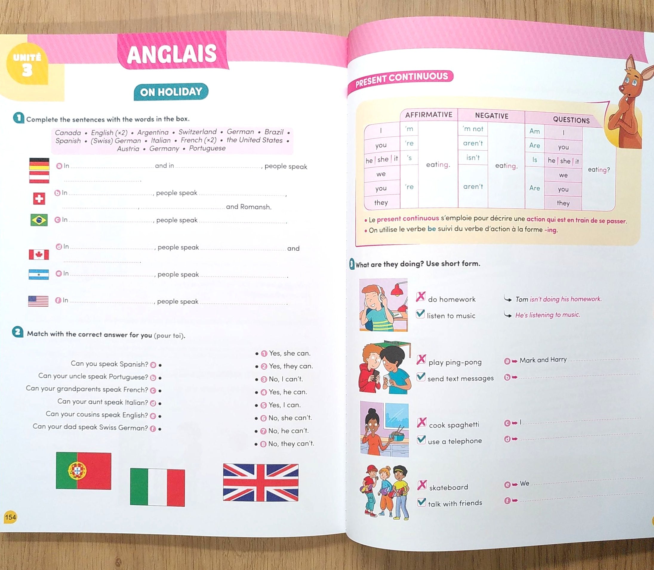 Mon année de 8P Harmos - Klorophile. Appuis scolaires OLF