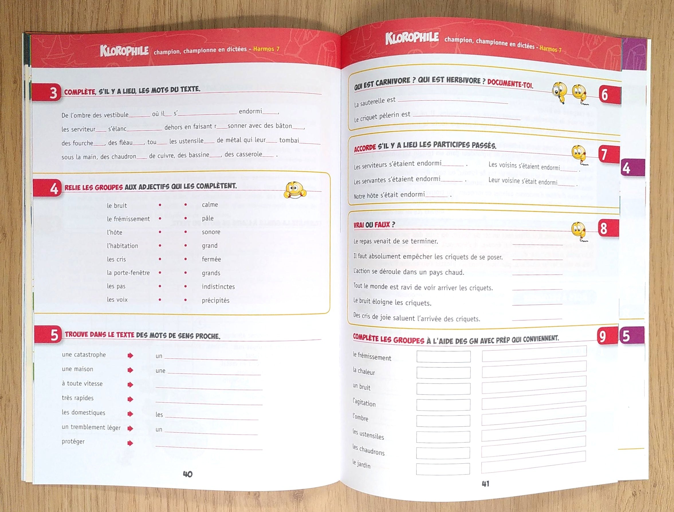 7P Harmos - Klorophile Dictées Appuis scolaires La family shop