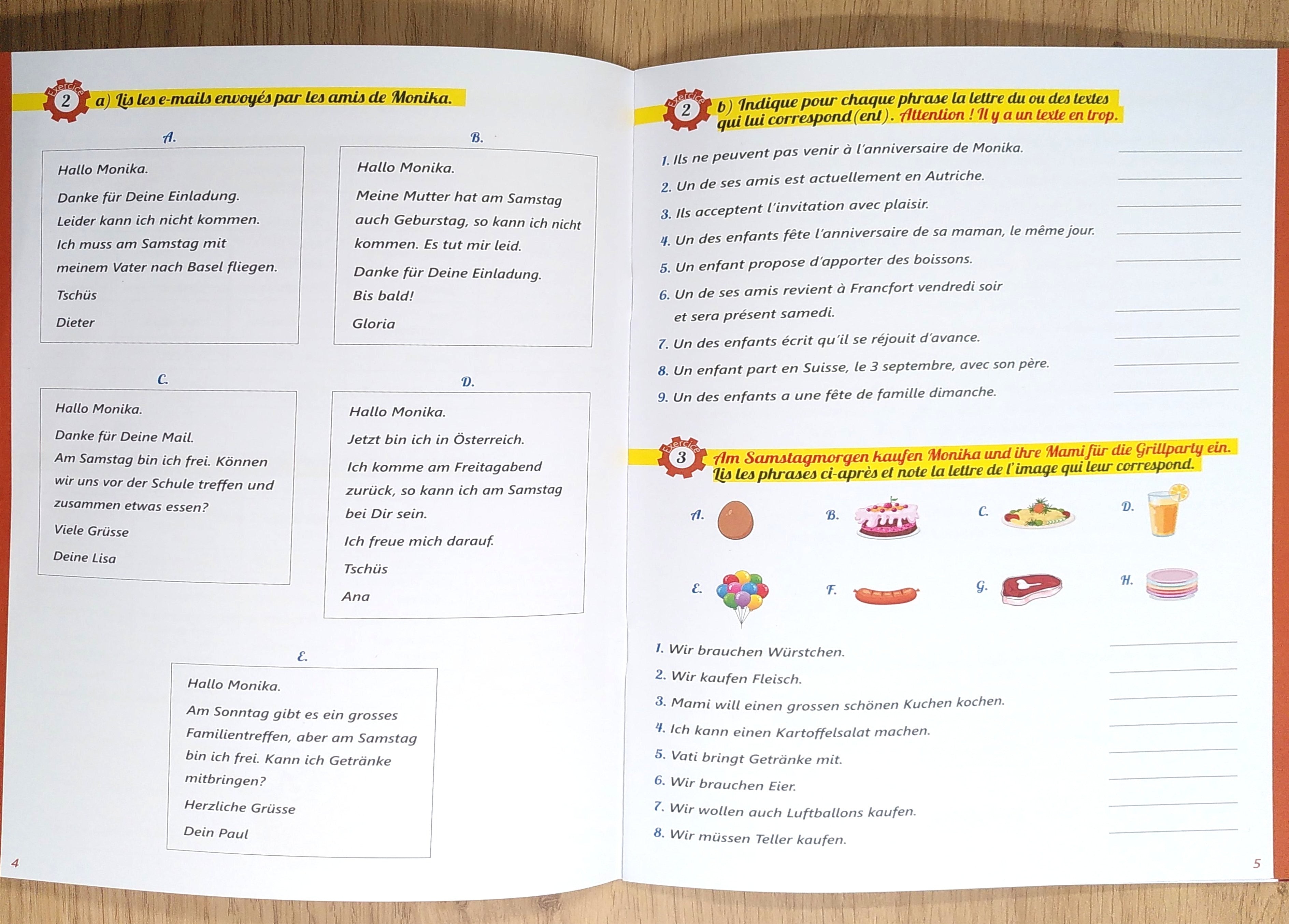 8ème HarmoS - Je progresse en allemand Appuis scolaires La family shop