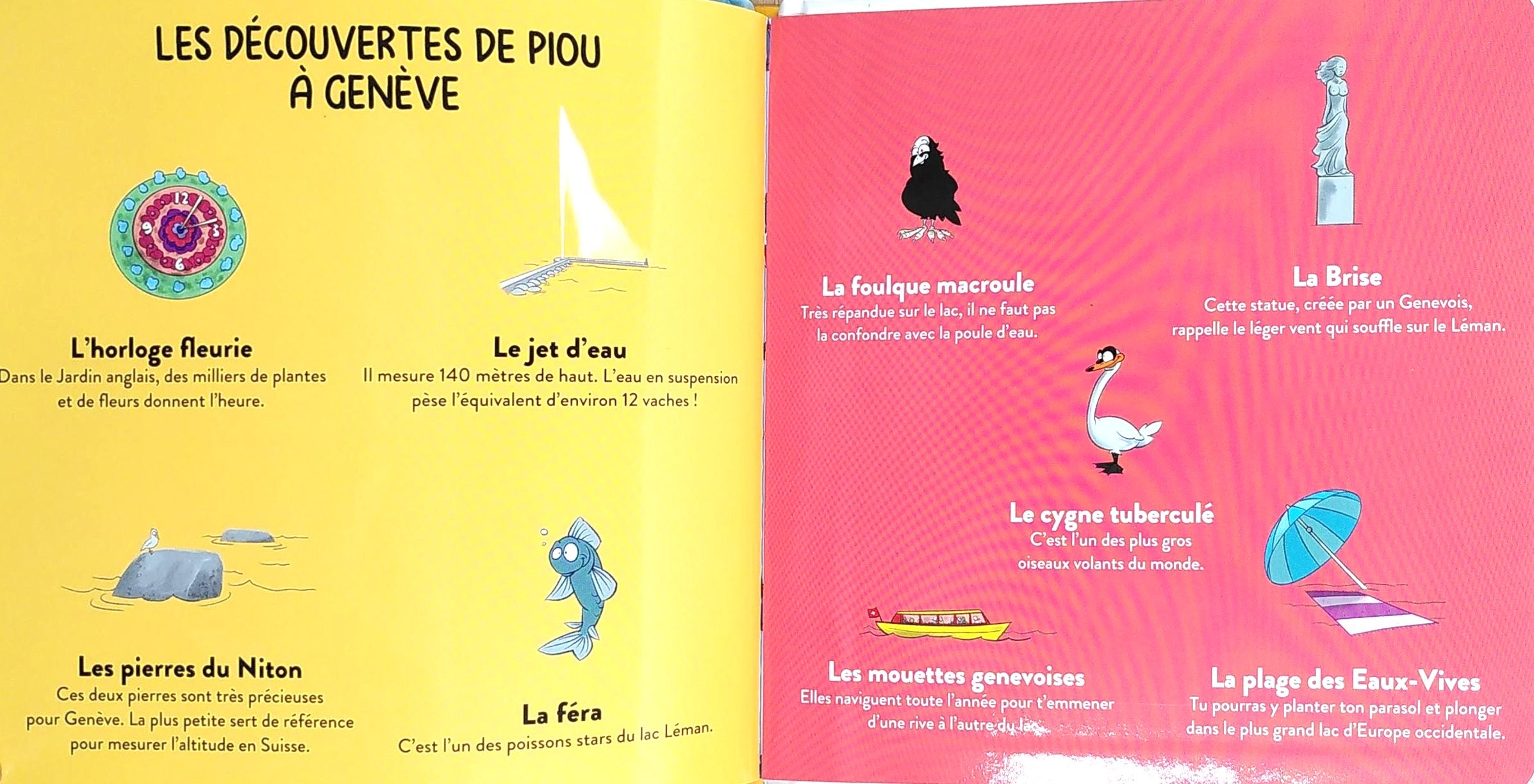 Piou le coucou à Genève - Dès 18 mois Livres Auzou - OLF