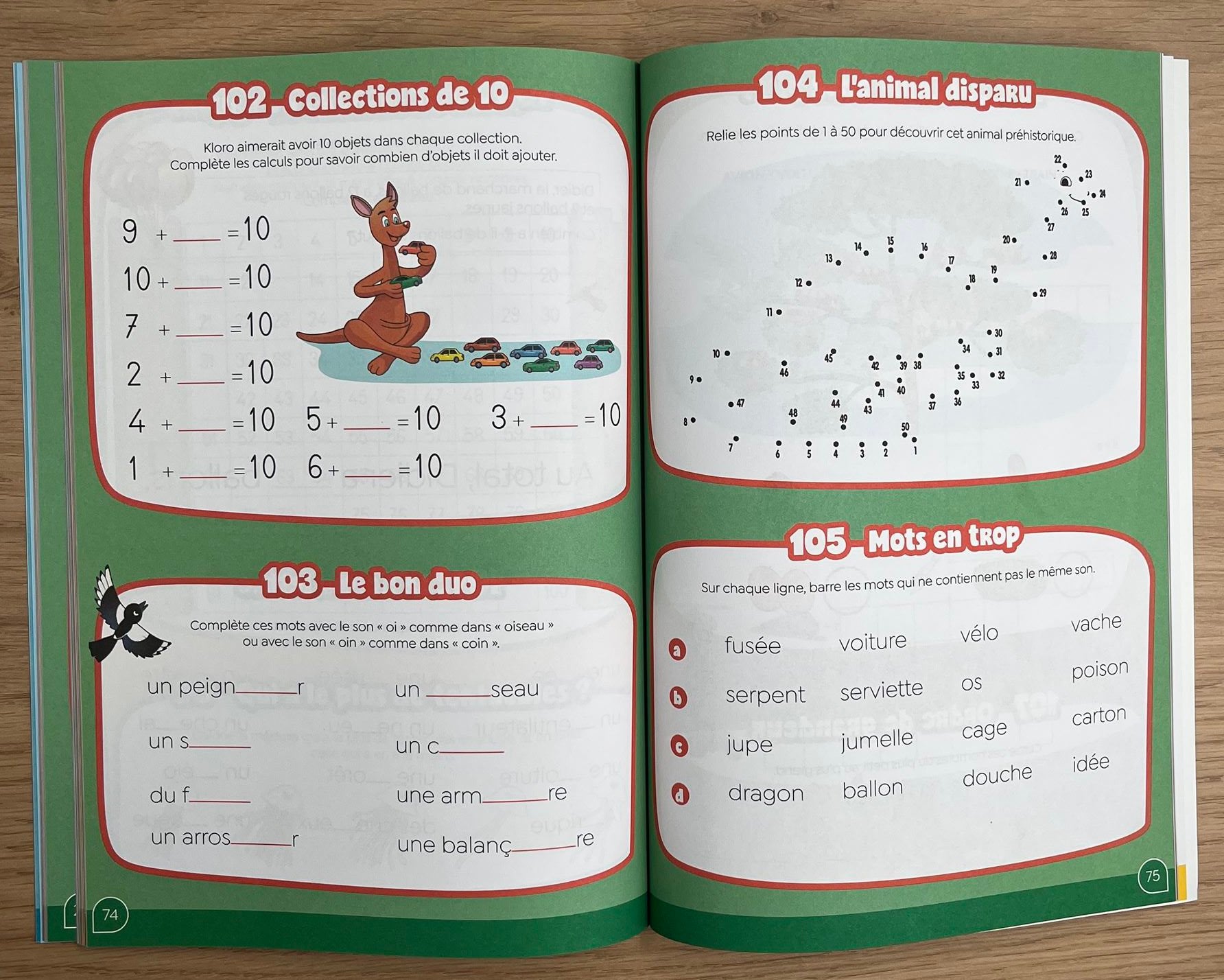 125 jeux avec Klorophile - 3P - 6 à 7 ans. Cahiers de jeux OLF