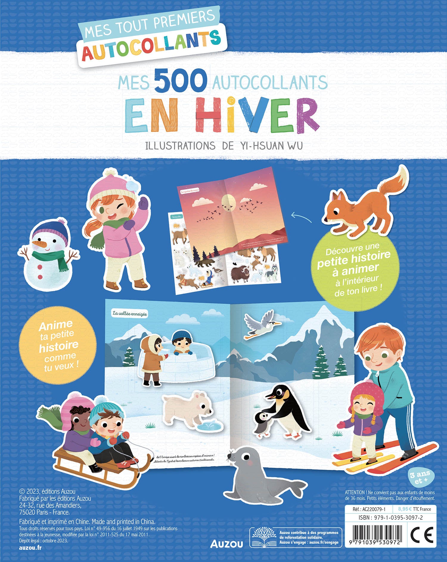 500 autocollants : En hiver