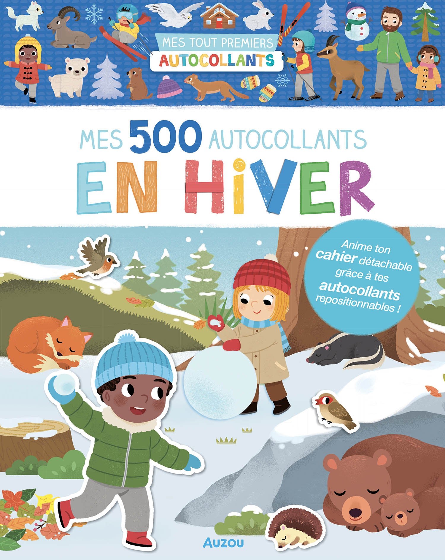 500 autocollants : En hiver