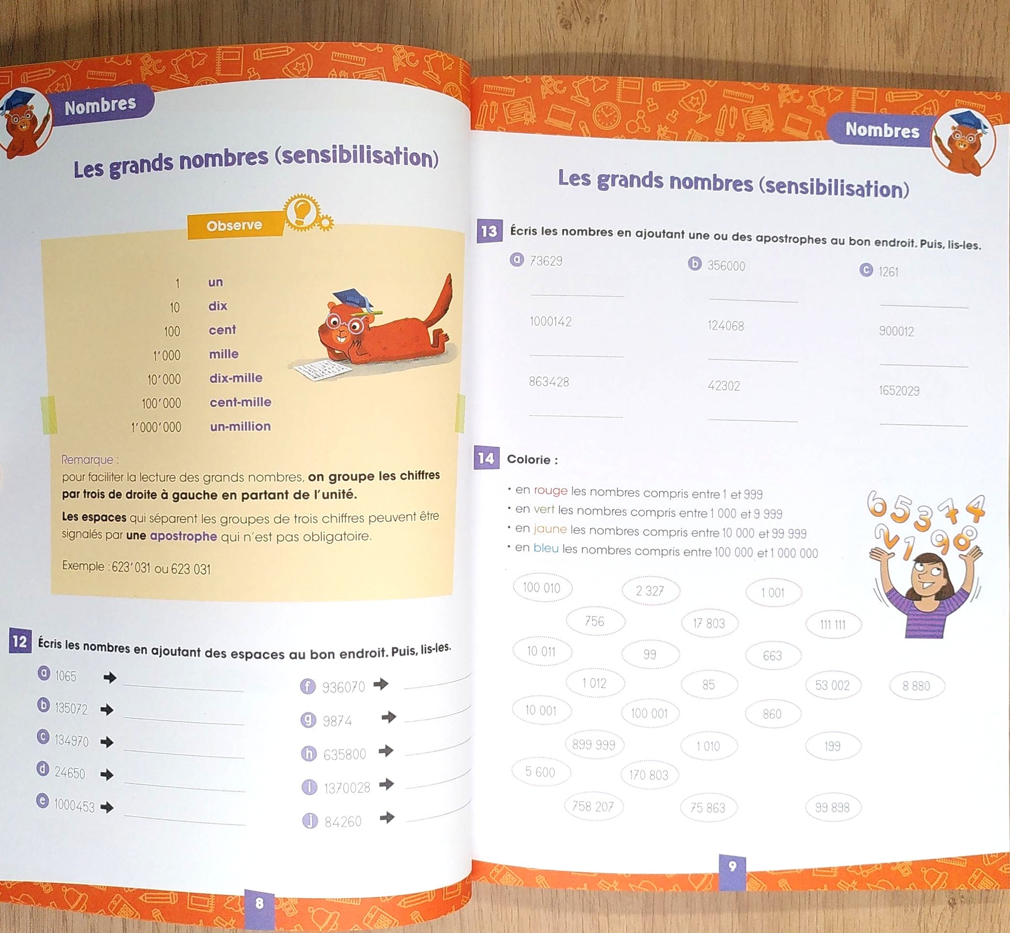 6e HarmoS - 6P - Je progresse en maths Appuis scolaires La family shop