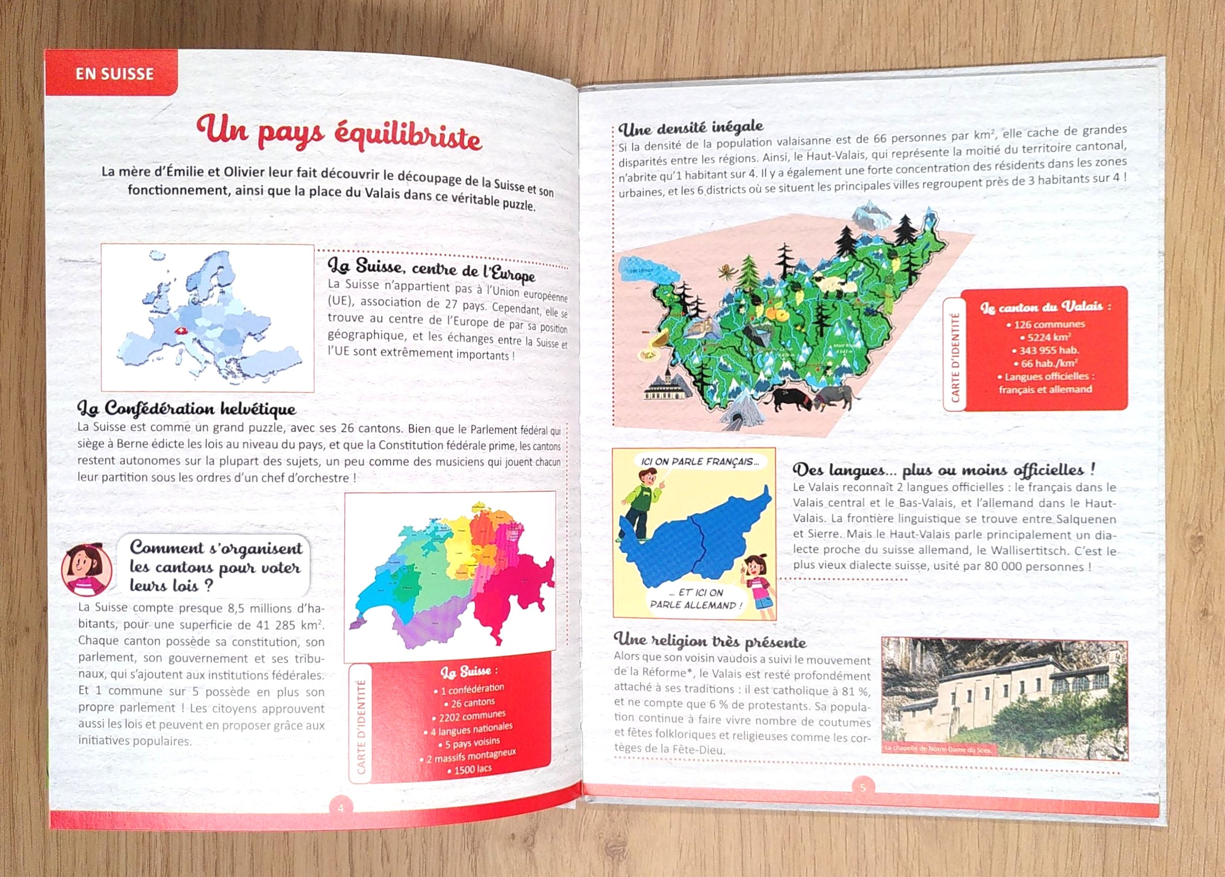 Mon petit atlas du canton du Valais - Dès 6 ans Livres Auzou - OLF