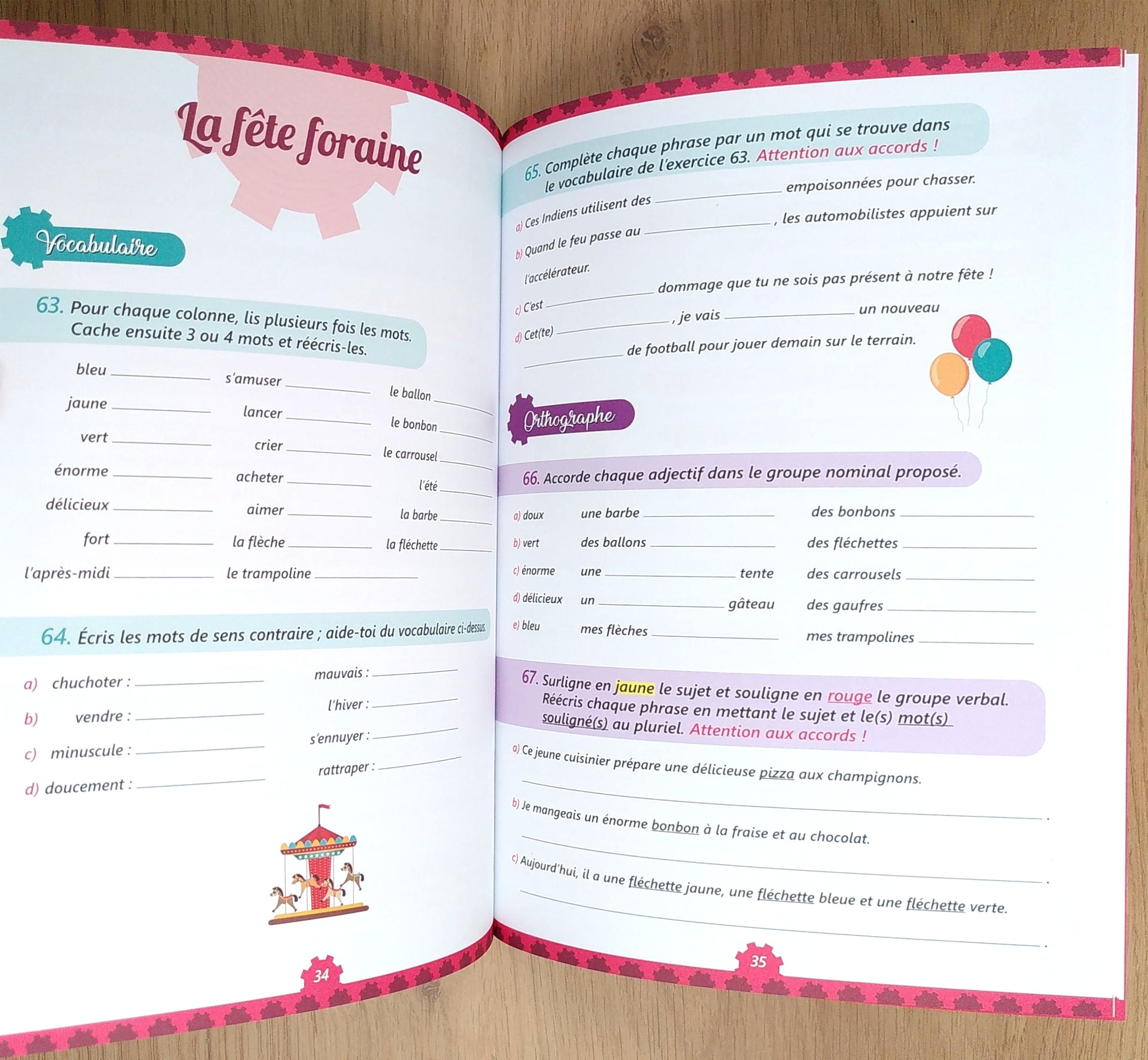 5ème HarmoS - Dictées et orthographe en français Appuis scolaires La family shop