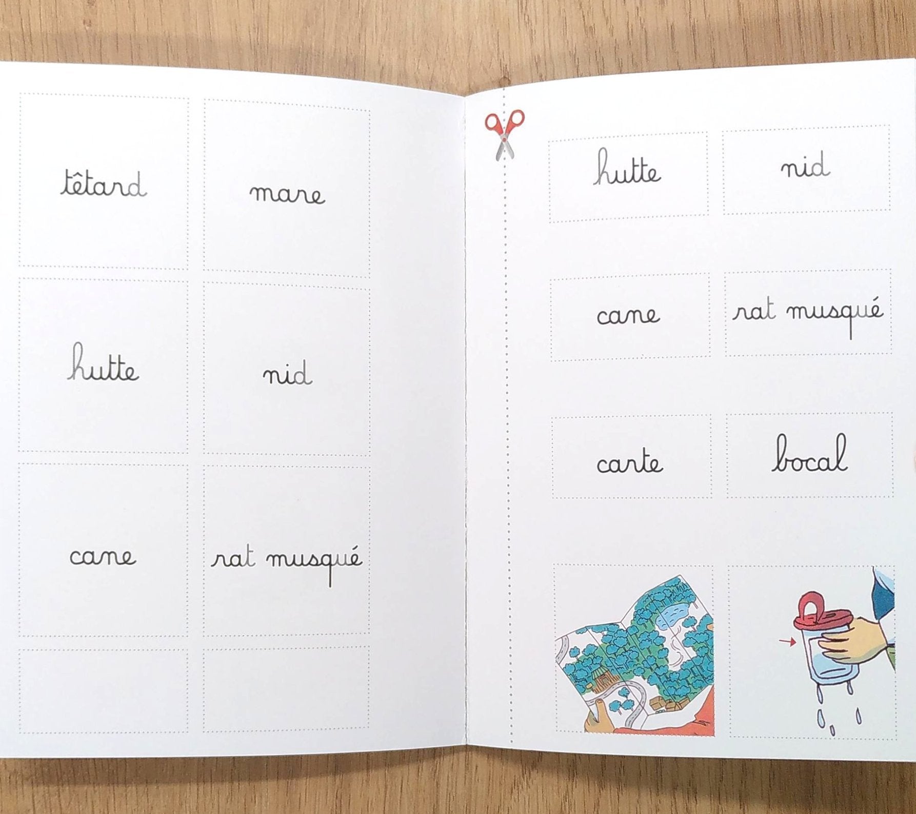 La Mare - Mes premières lectures Montessori - Lettres en lié (cursive) - N1 Montessori & Steiner La family shop