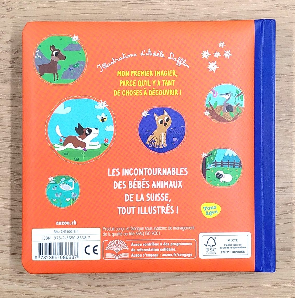 Mon premier imagier : les bébés animaux suisses Livres La family shop