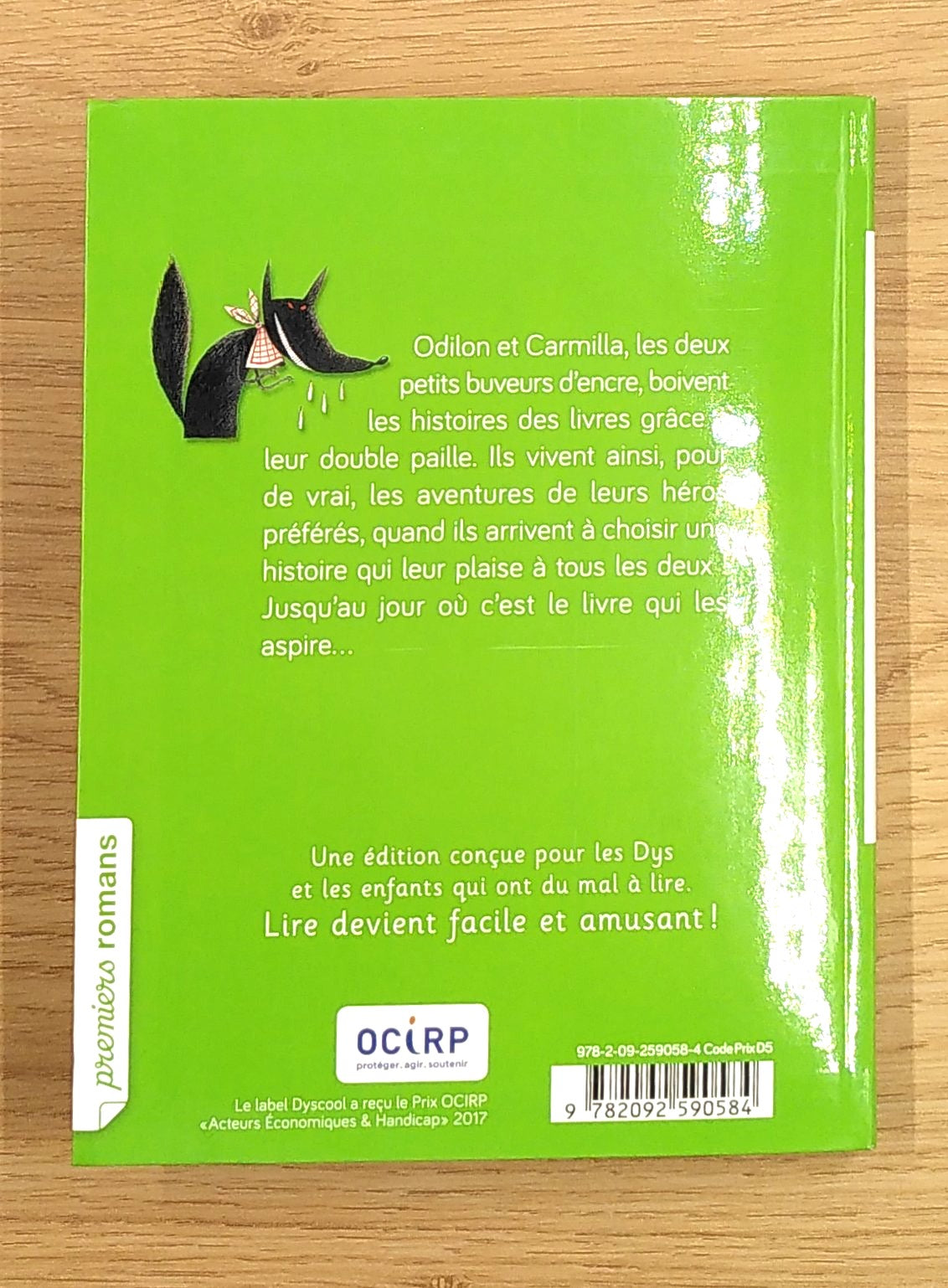 Le petit buveur d'encre rouge - dyslexie Dyslexie et concentration La family shop