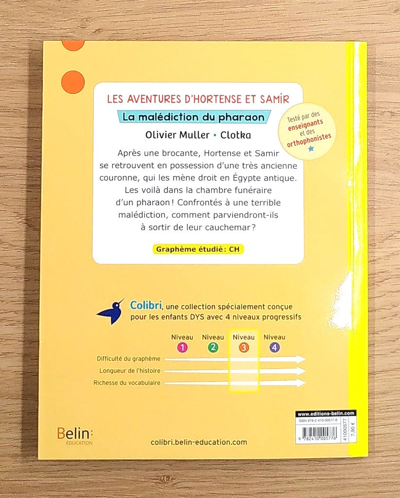 La malédiction du pharaon. Dyslexie N3 - 4-5P Dyslexie et concentration La family shop