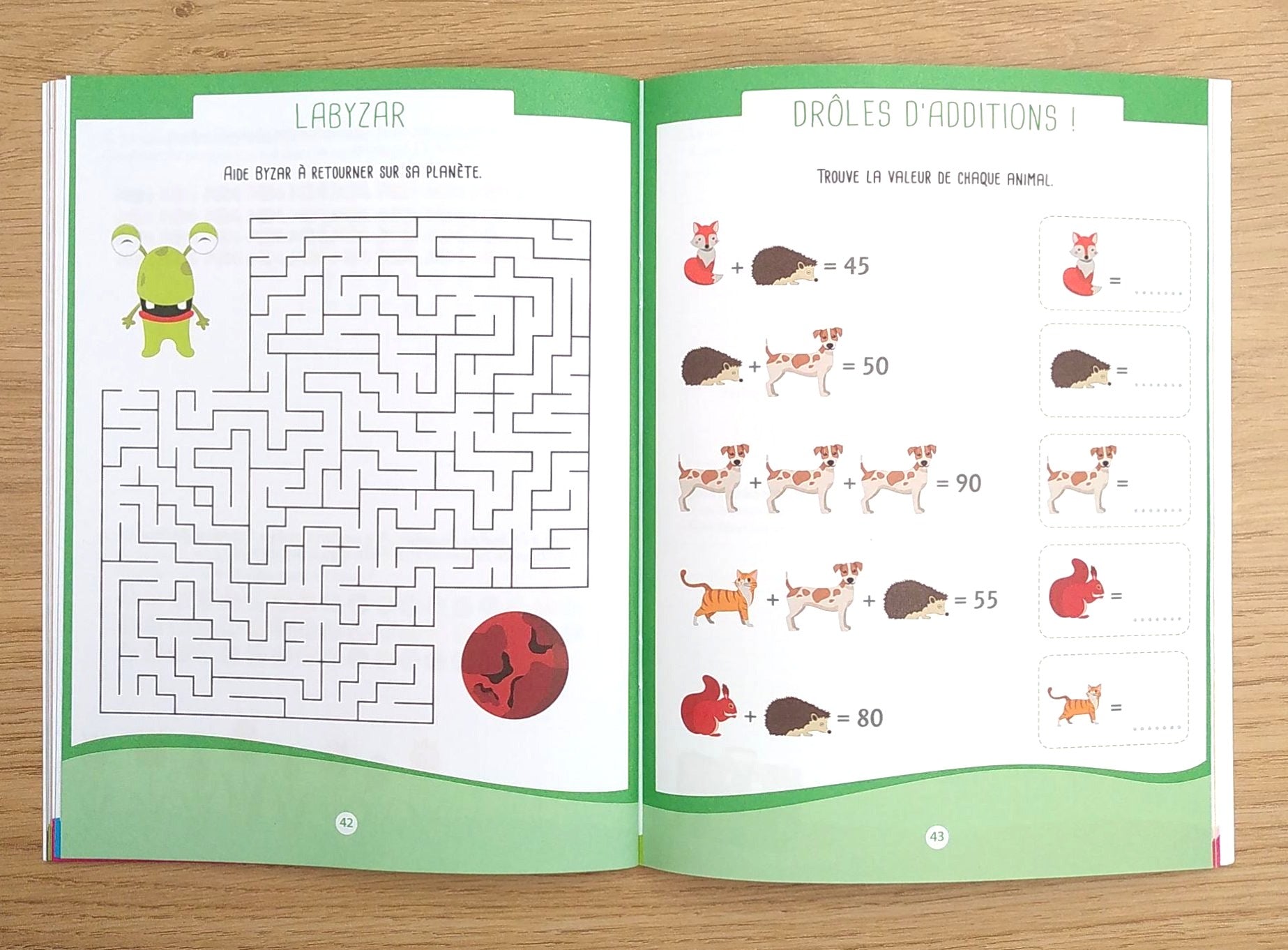 Problèmes de maths des petits génies : 7-8 ans - 5-6 et 7P Cahiers de jeux Larousse +1.-