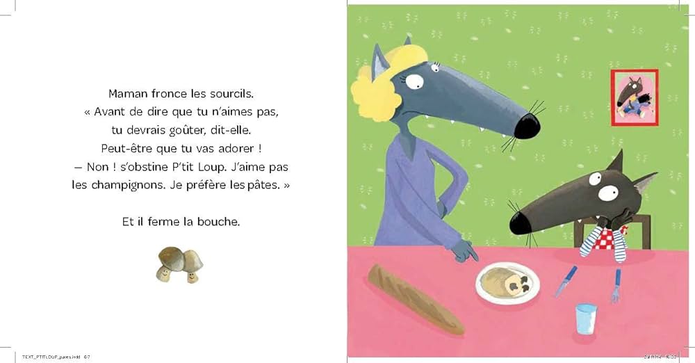 P'tit Loup n'aime que les pâtes Livres OLF