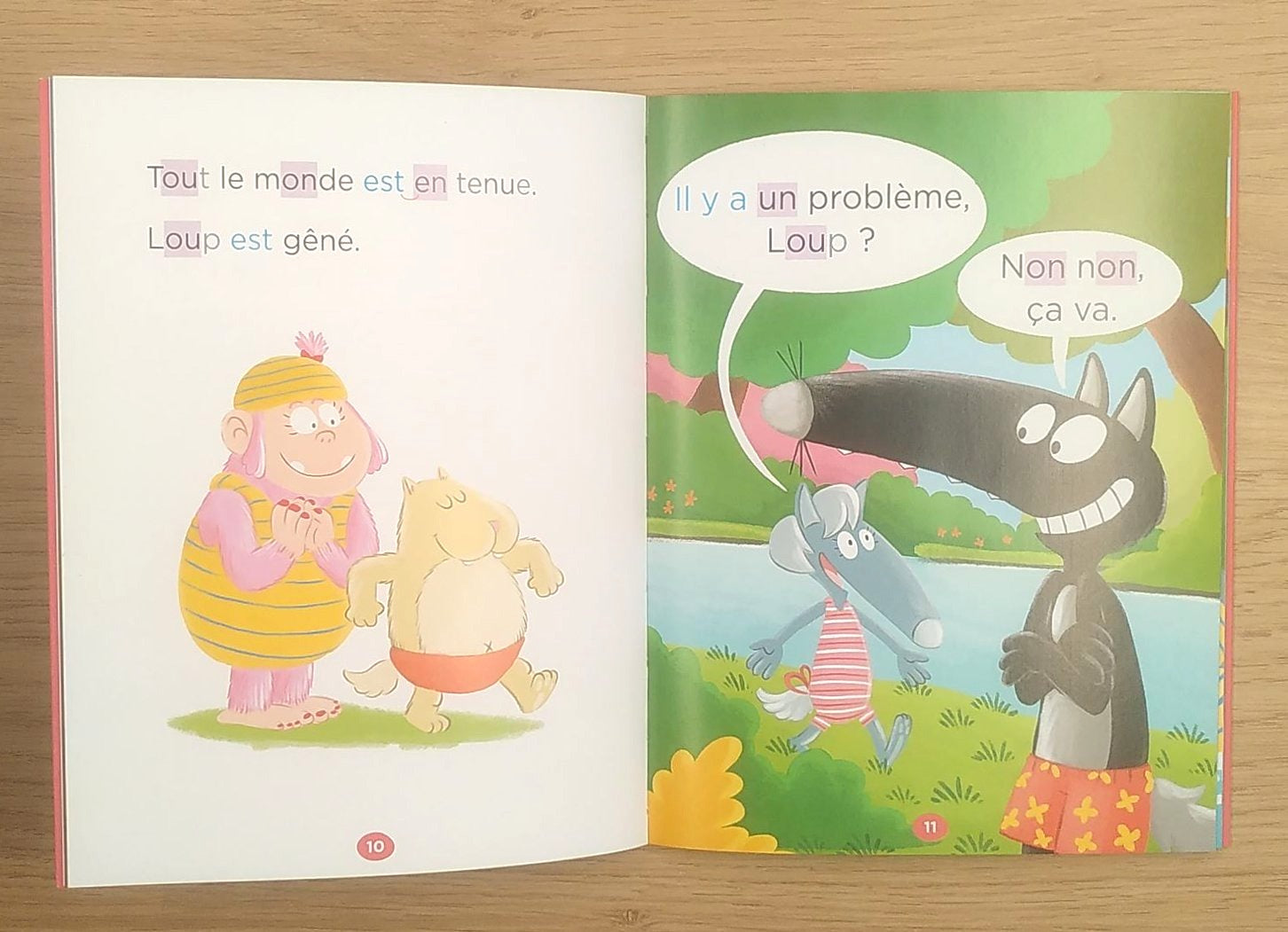 Mes lecture de 3e HarmoS avec Loup : tous à l'eau débutant niveau 1 Livres OLF