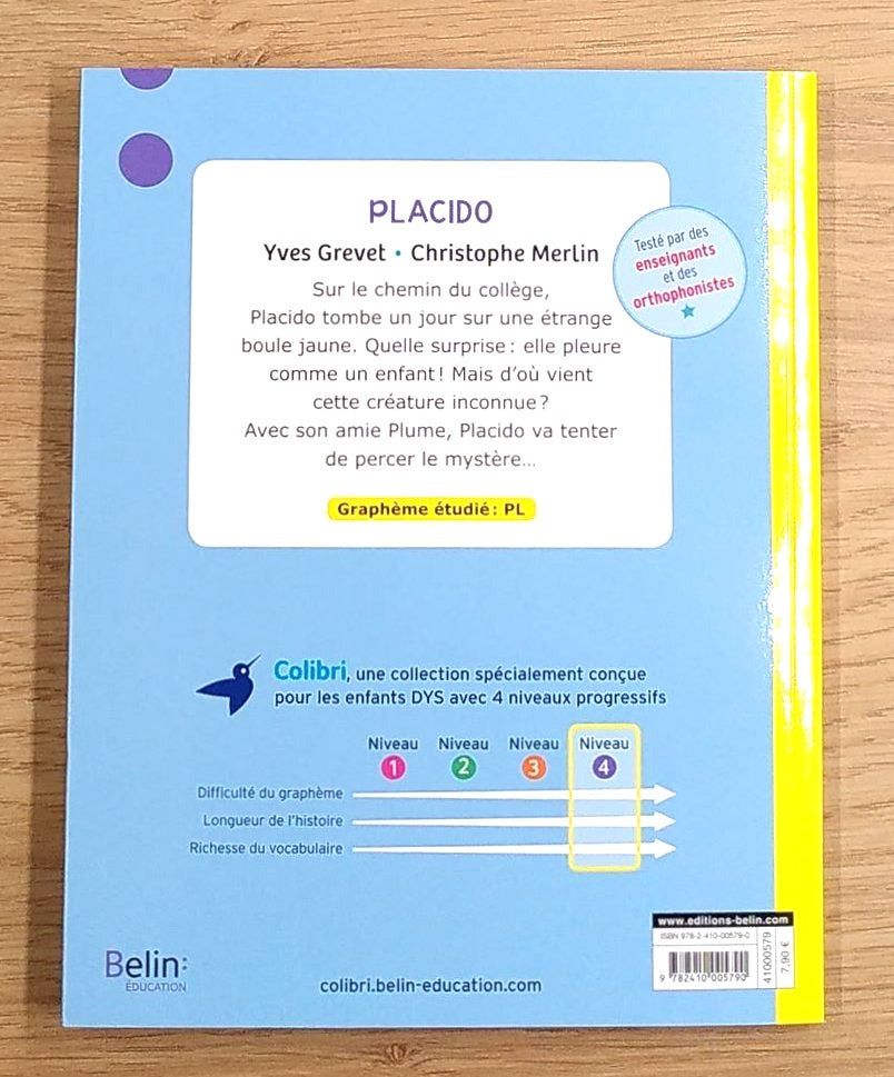 Placido. Dyslexie N4 - 5-6P Dyslexie et concentration La family shop