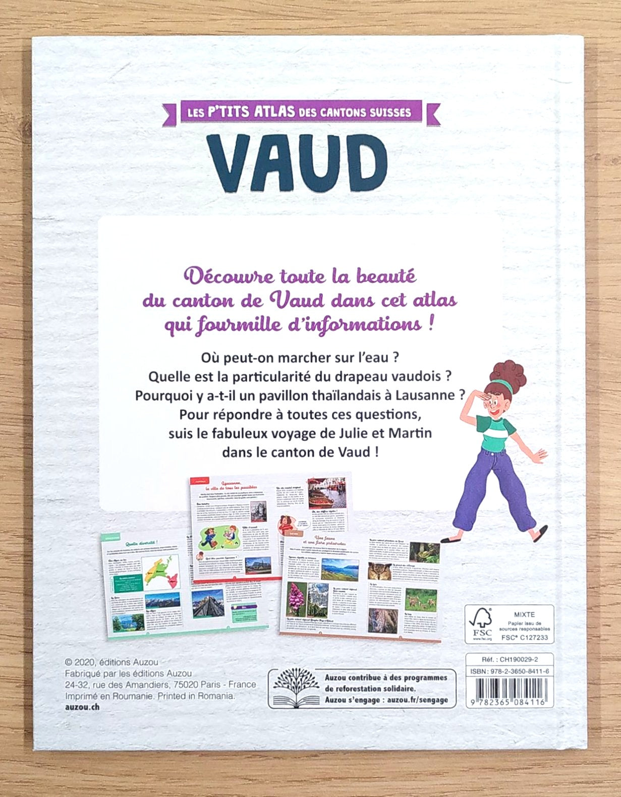 Mon petit atlas du canton de Vaud - Dès 6 ans Livres Auzou - OLF