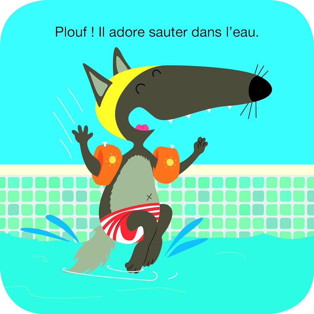 P'tit Loup va à la piscine Livres OLF