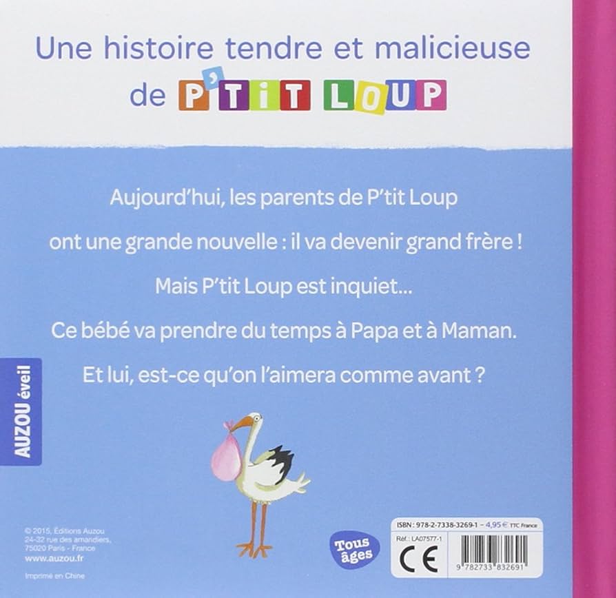 P'tit Loup devient grand frère Livres OLF
