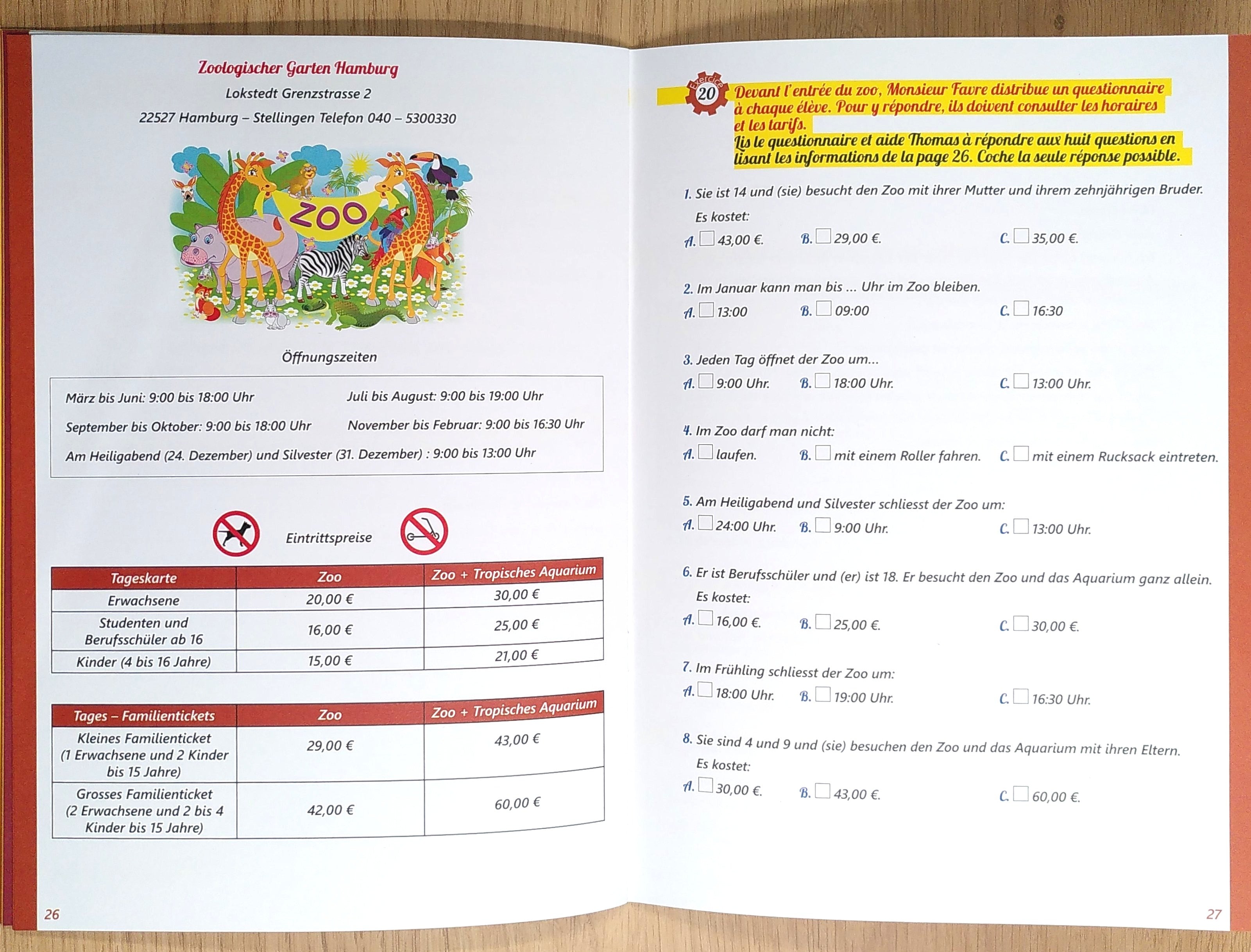 8ème HarmoS - Je progresse en allemand Appuis scolaires La family shop